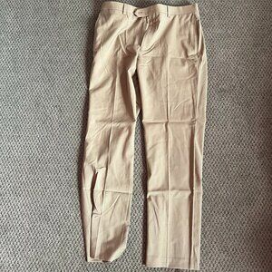 Lauren Ralph Lauren 98% Wool 2% Spandex Dress Pants – Tan, 34W x 32L